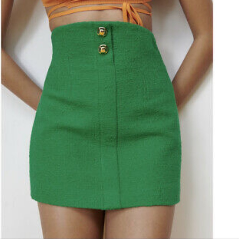 Green skirt